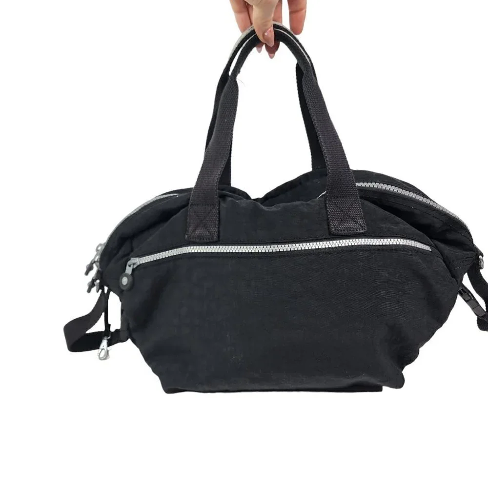 Kipling Baby L‎ Diaper Bag Travel Commuter Briefcase School Black Nylon Black